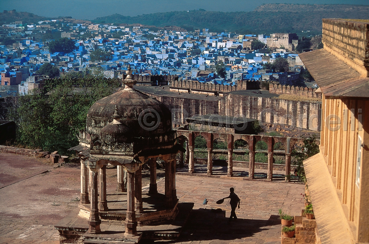 Chhatri (Cenotaph) in Mehrangarh Fort, Jodhpur, Rajasthan, India
 (cod:India 08)